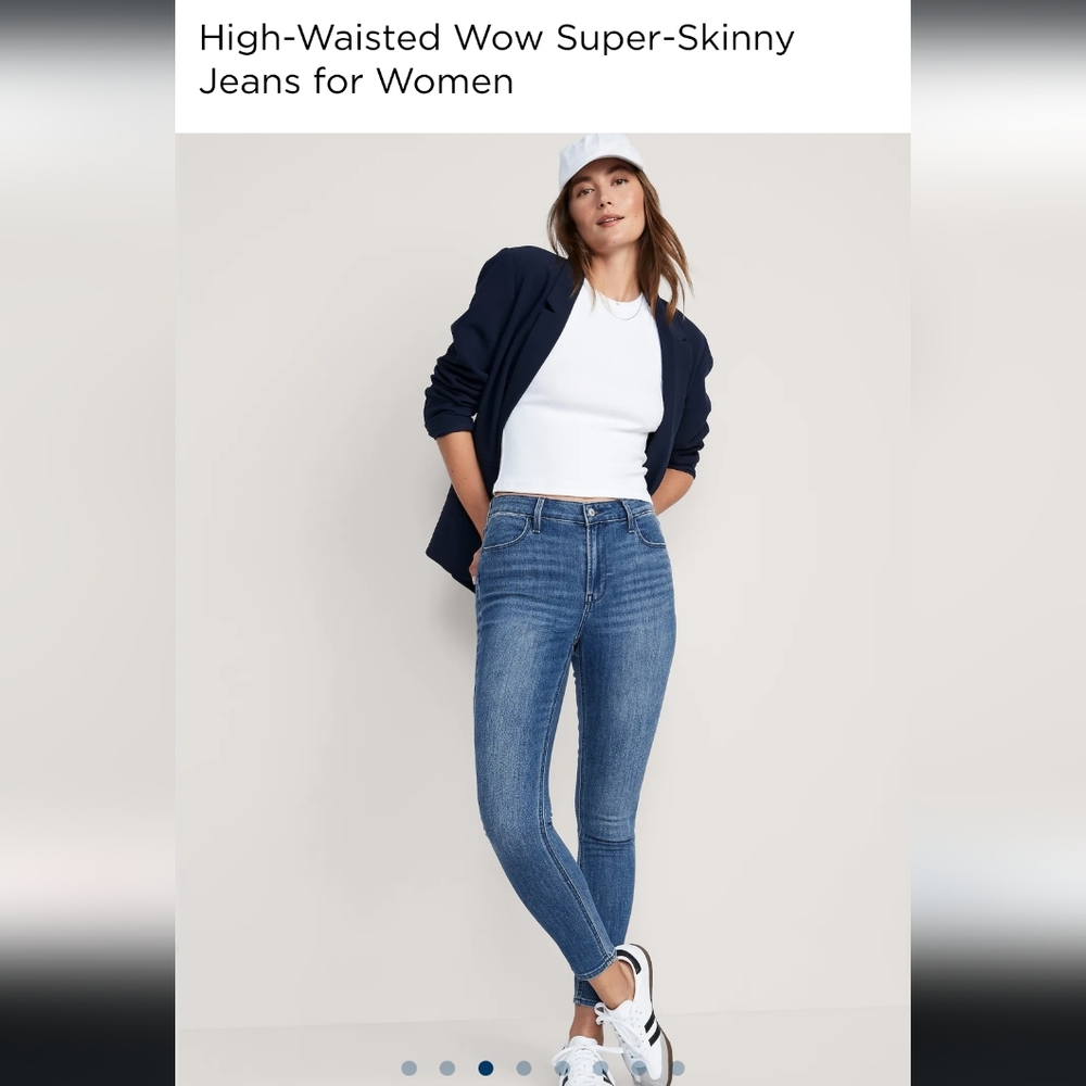 Old Navy High-Waisted Wow Super-Skinny Jeans for Women 16 Regular